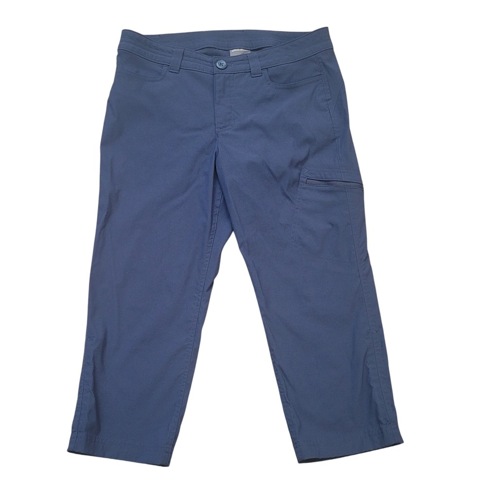 Eddie Bauer Guide Pro Capri Pants Womens 8 Blue Hiking